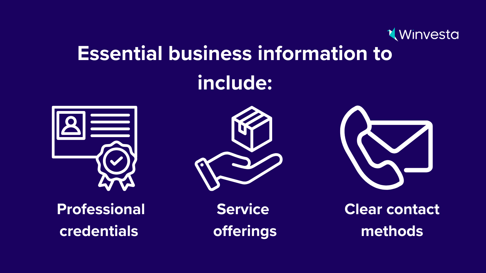 Professional have to display essential business information like credentials, service offerings, and contact methods in an international UX portfolio for effective client engagement