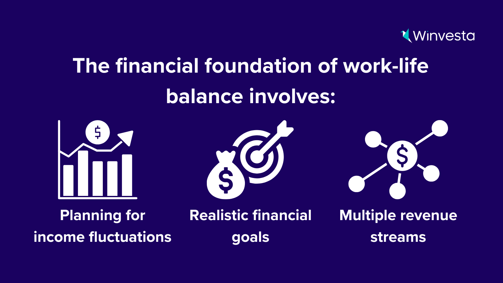 Infographic: Freelancer financial planning for work-life balance via income streams and emergency funds.