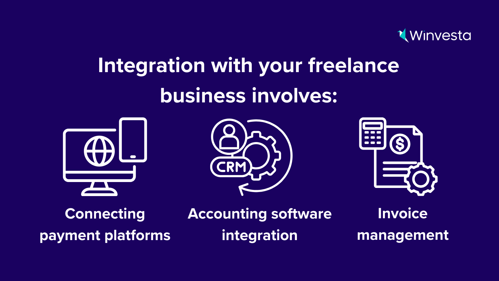 Multi-currency account integration for freelancers - payment platforms, accounting tools, and invoice management.