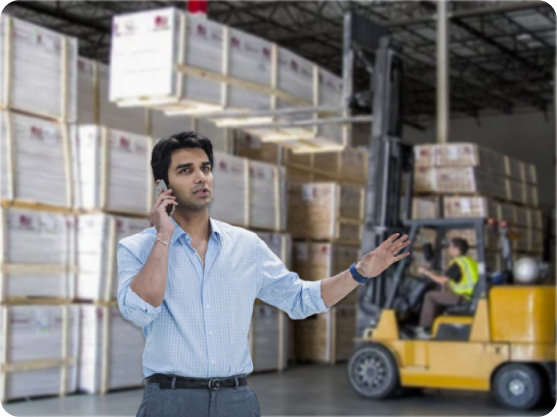 physical goods exporter getting ready to receive foreign income for his goods