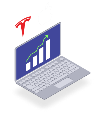 Invest in companies you love, like Apple and Tesla.